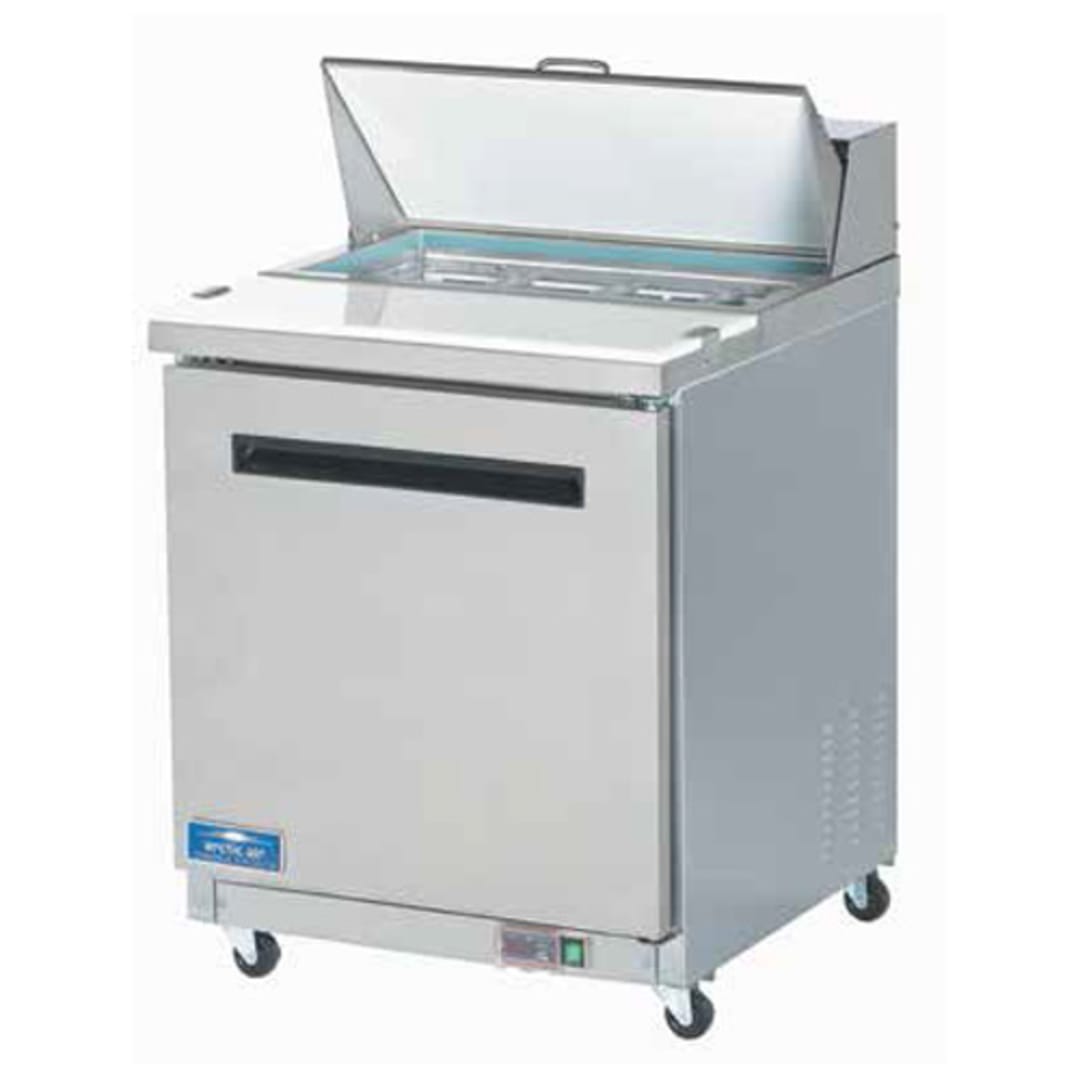 Arctic Air AST28R 8 Pan 6.5 Cu Ft Sandwich / Salad Prep Table