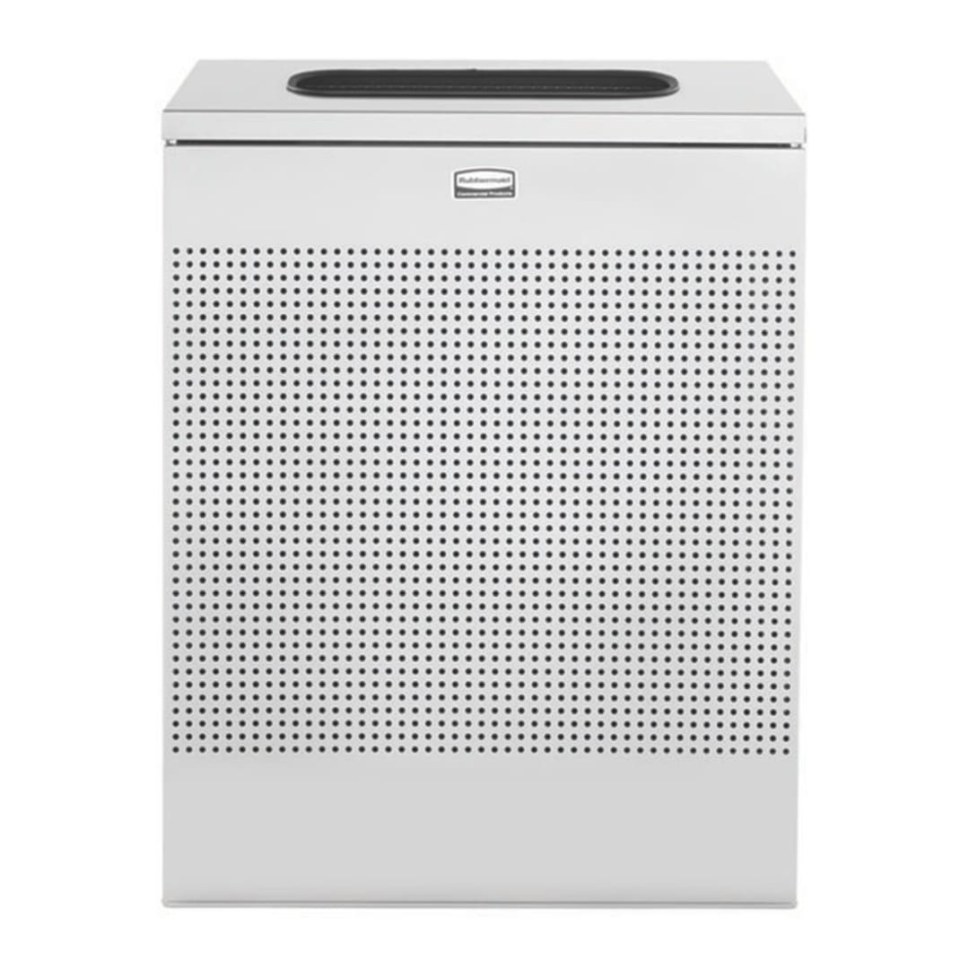 Rubbermaid FGSR18EPLSM Silhouette Silver 22.5 Gallon Indoor Receptacle