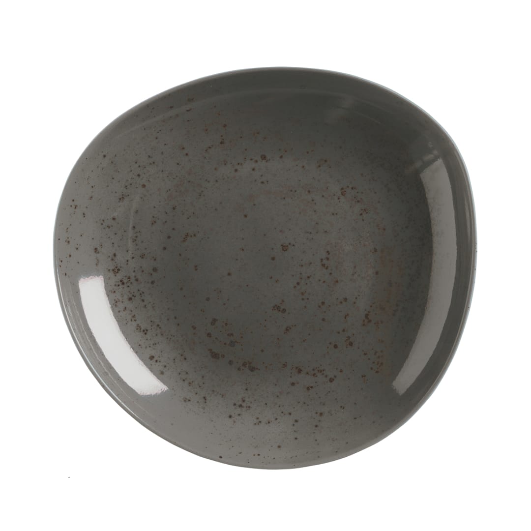 Schonwald 9381328-63044 Pottery 27 Ounce Dark Grey Plate - 6 / CS
