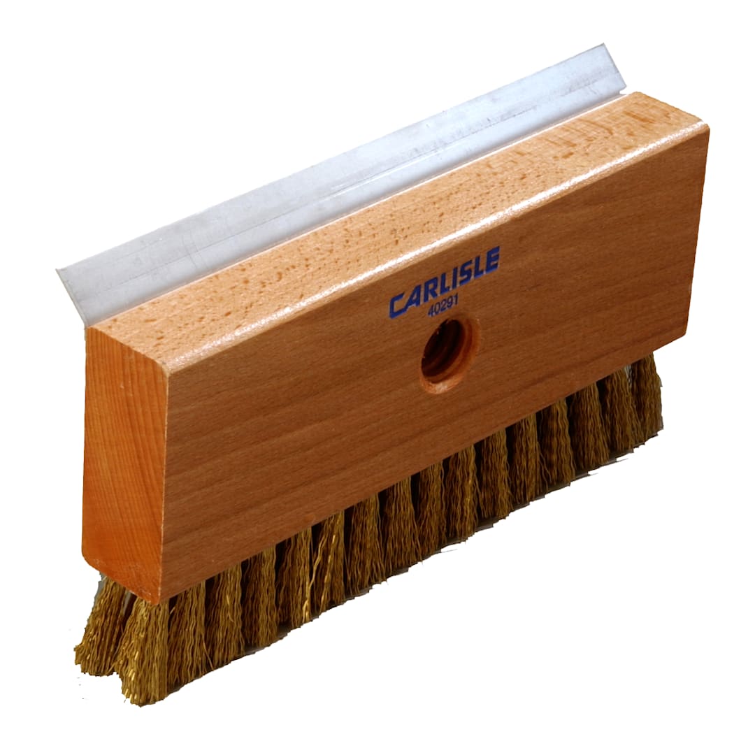 Carlisle 4029100 Oven Brush and Scraper Head with Brass Wire Bristles