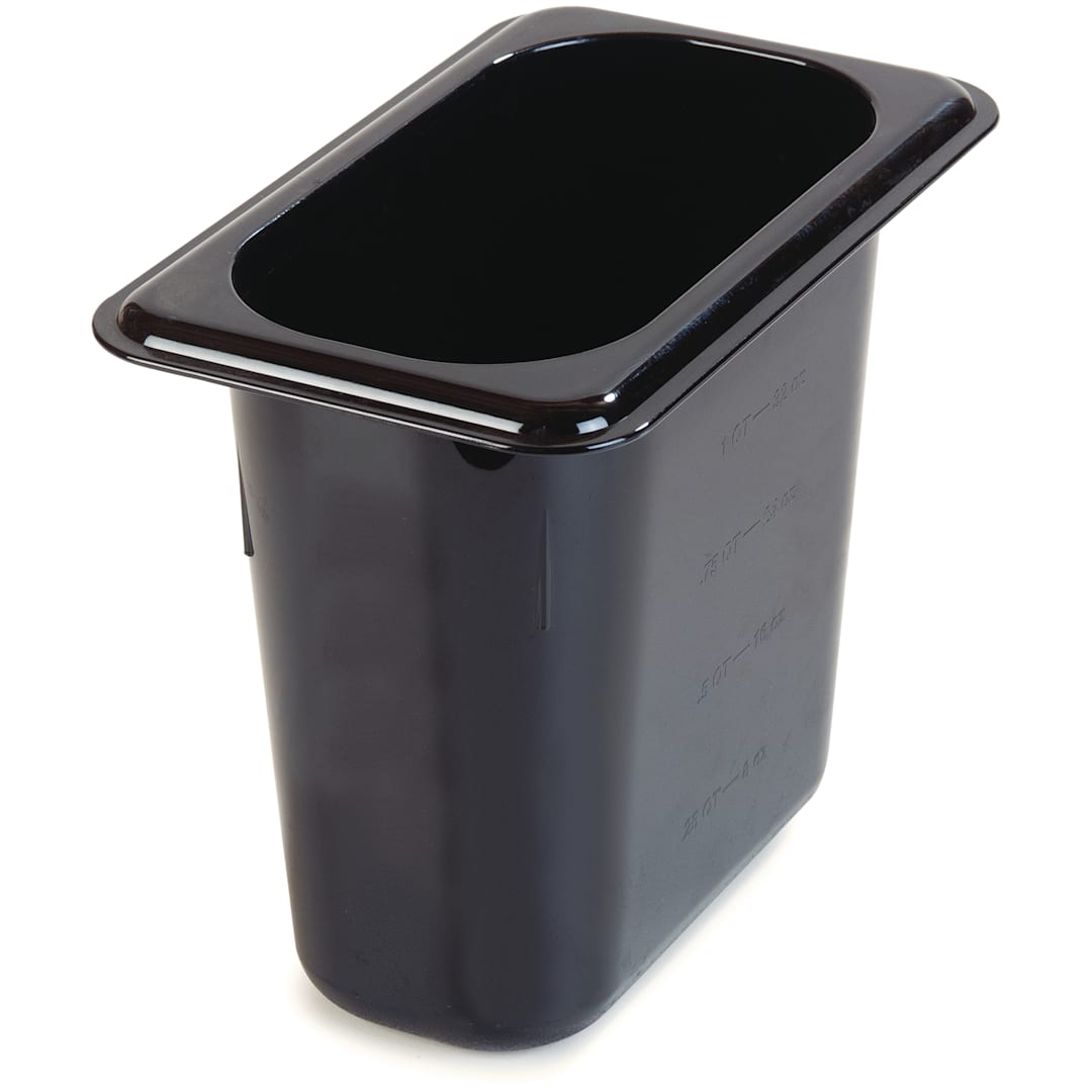 Carlisle 3088803 High Heat Black 1/9" x 6" Food Pan