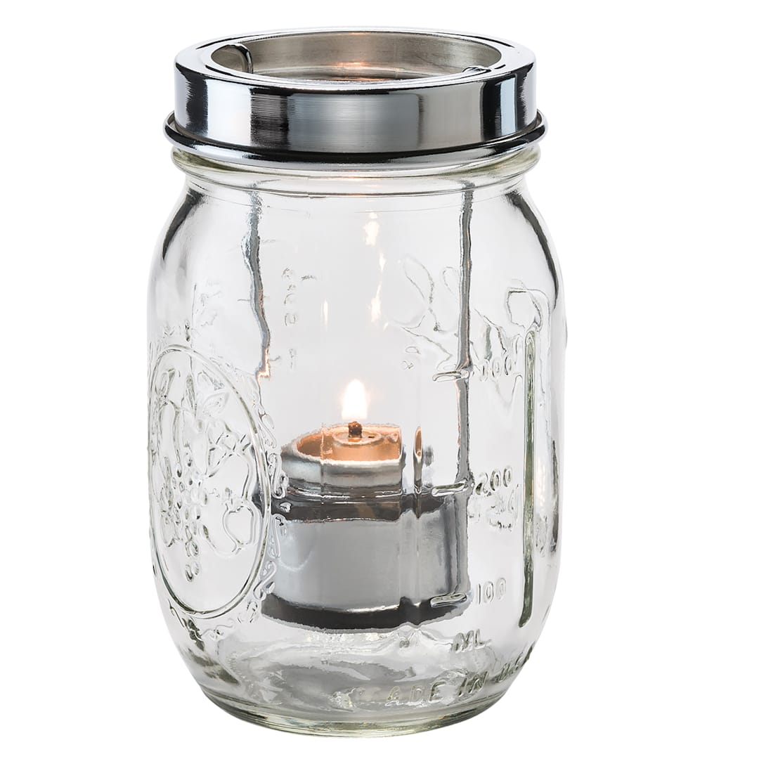 Hollowick 1610C Clear Firefly Jar with Tealight Cradle
