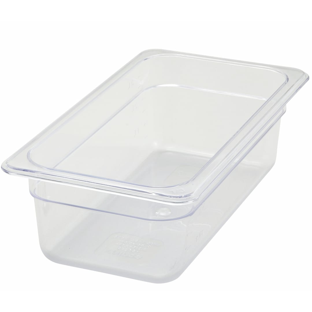 Darling Foodservice Polycarbonate 4" H 1/3 Size Food Pan