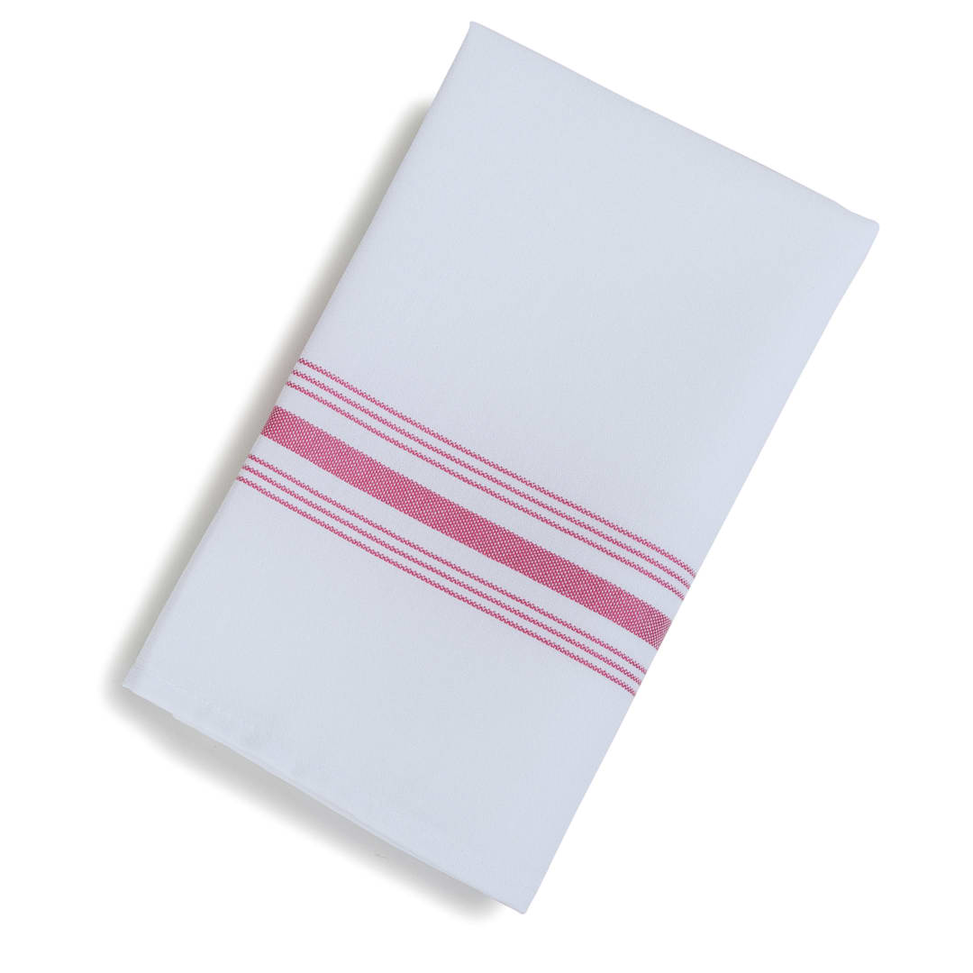 Marko 53771822NH001 Softweave Red Stripe Bistro 18 x 22 Napkin - Dozen