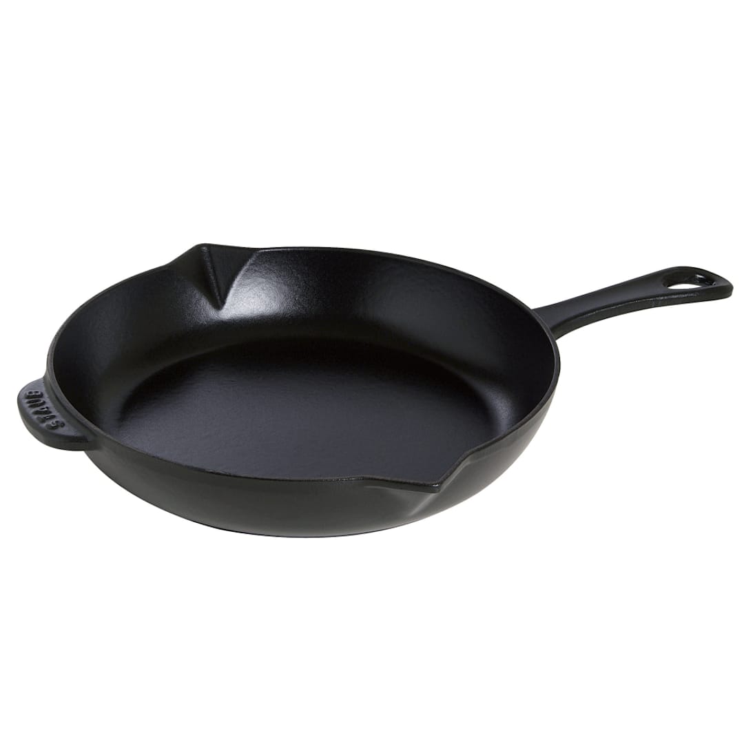 Staub 1223025 Black Matte Cast Iron 12" Fry Pan