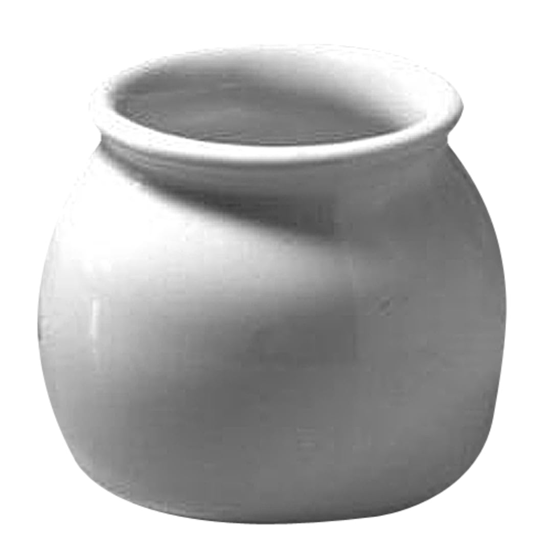 Diversified Ceramics DCI164W White 7 Oz. Bean Pot 24 / CS