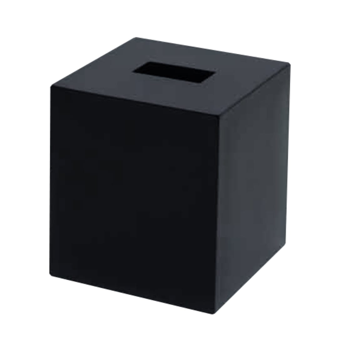 FOH® RTB008BKT11 New York Onyx 5.25" Tissue Box Cover - 4 / CS