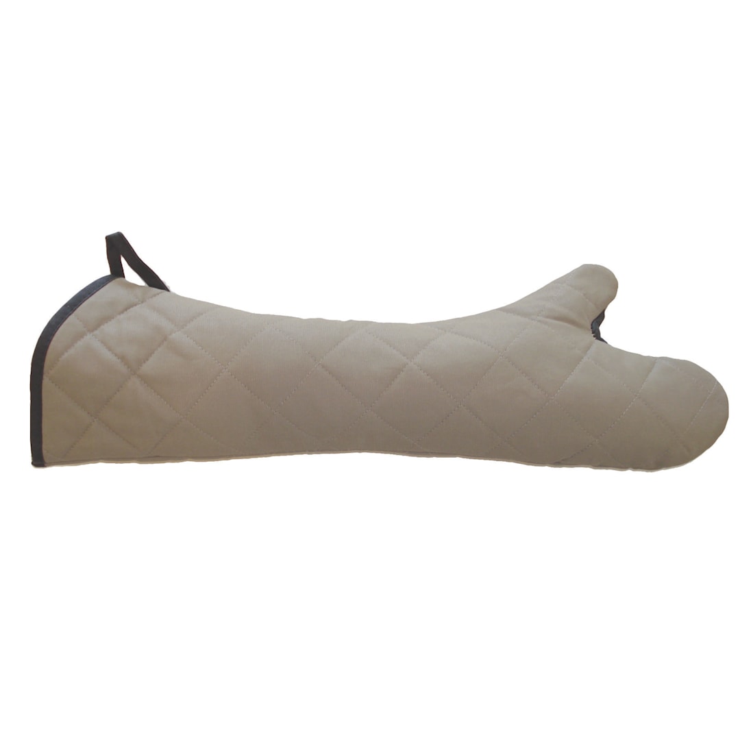Chef Revival 2PX24ELBETF-2 duraSERV® Extra-Long Beige 24" Oven Mitt - Pair