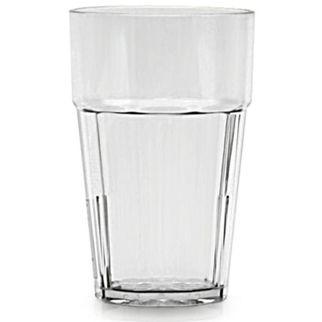 Thunder Group PLPCTB120CL Clear 20 oz. Plastic Diamond Tumbler - Dozen