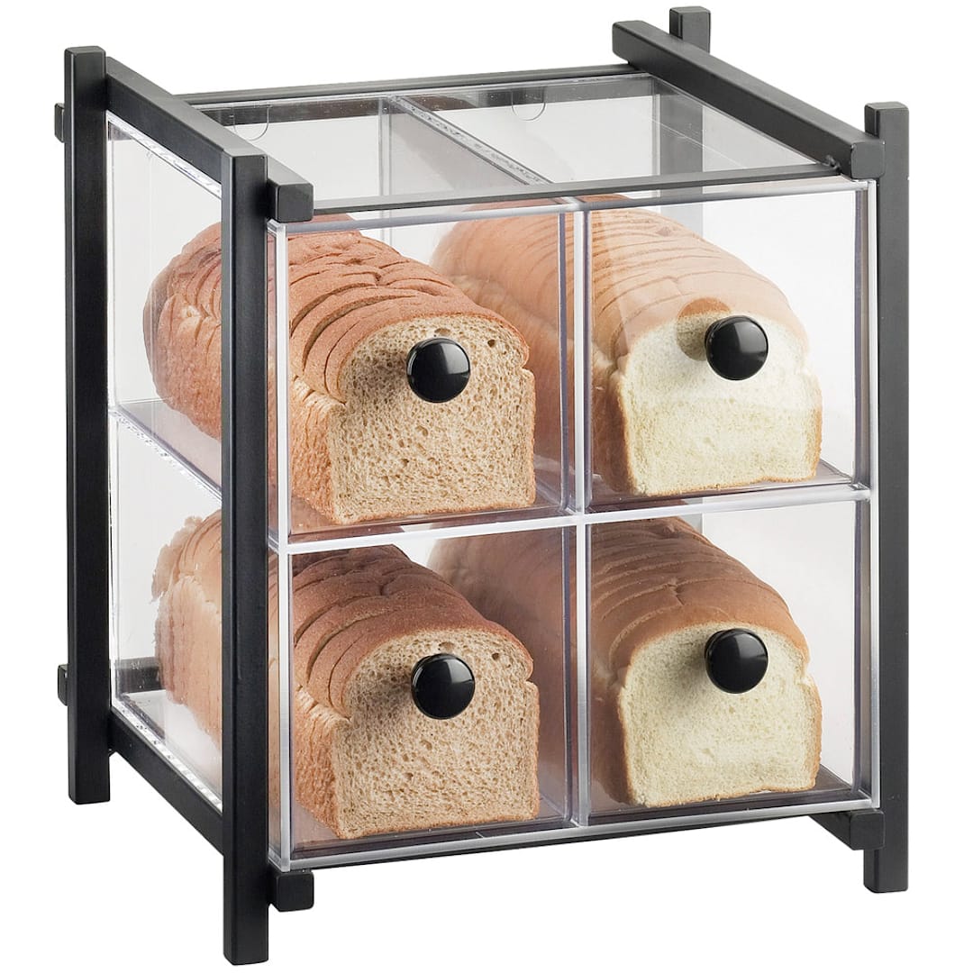 Cal-Mil 1146-13 One By One Black 4 Drawer Bread Case