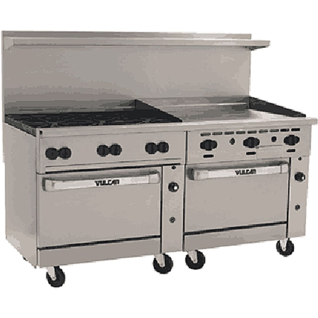 Vulcan 72SS-6B36GN Endurance Natural Gas Oven with Burners / Griddle