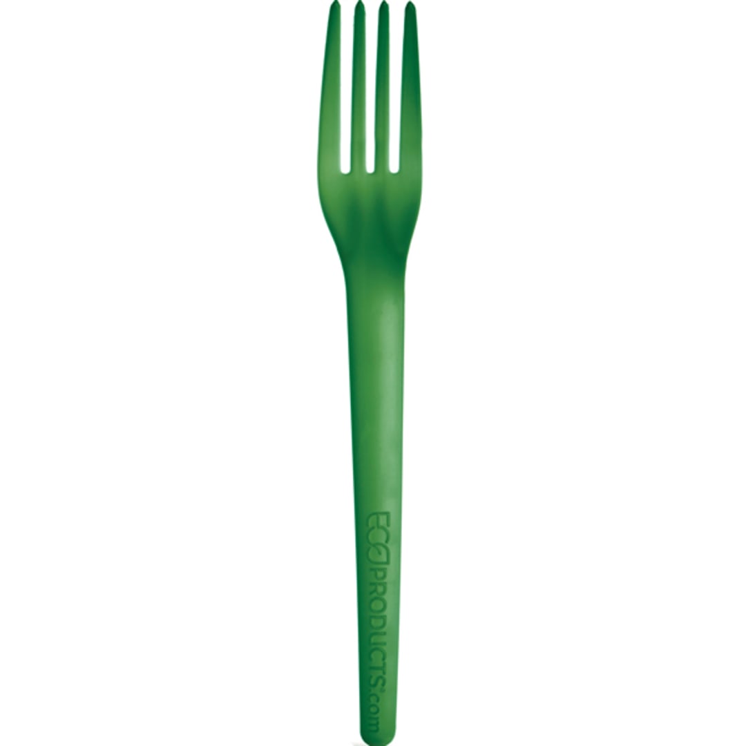 Eco Products EP-S017G Plantware Green 7" Dinner Fork - 1000 / CS