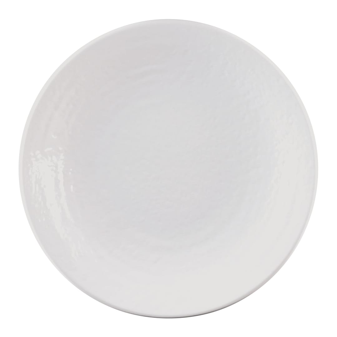 EGS D10RR-W Pebble Creek White 10" x 1-1/2" Plate - 6/ CS