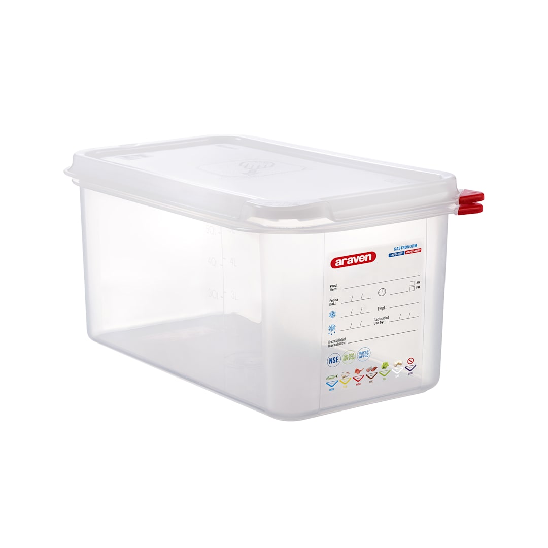 Araven 03031 Translucent 1/3 Size x 6"D Airtight Container