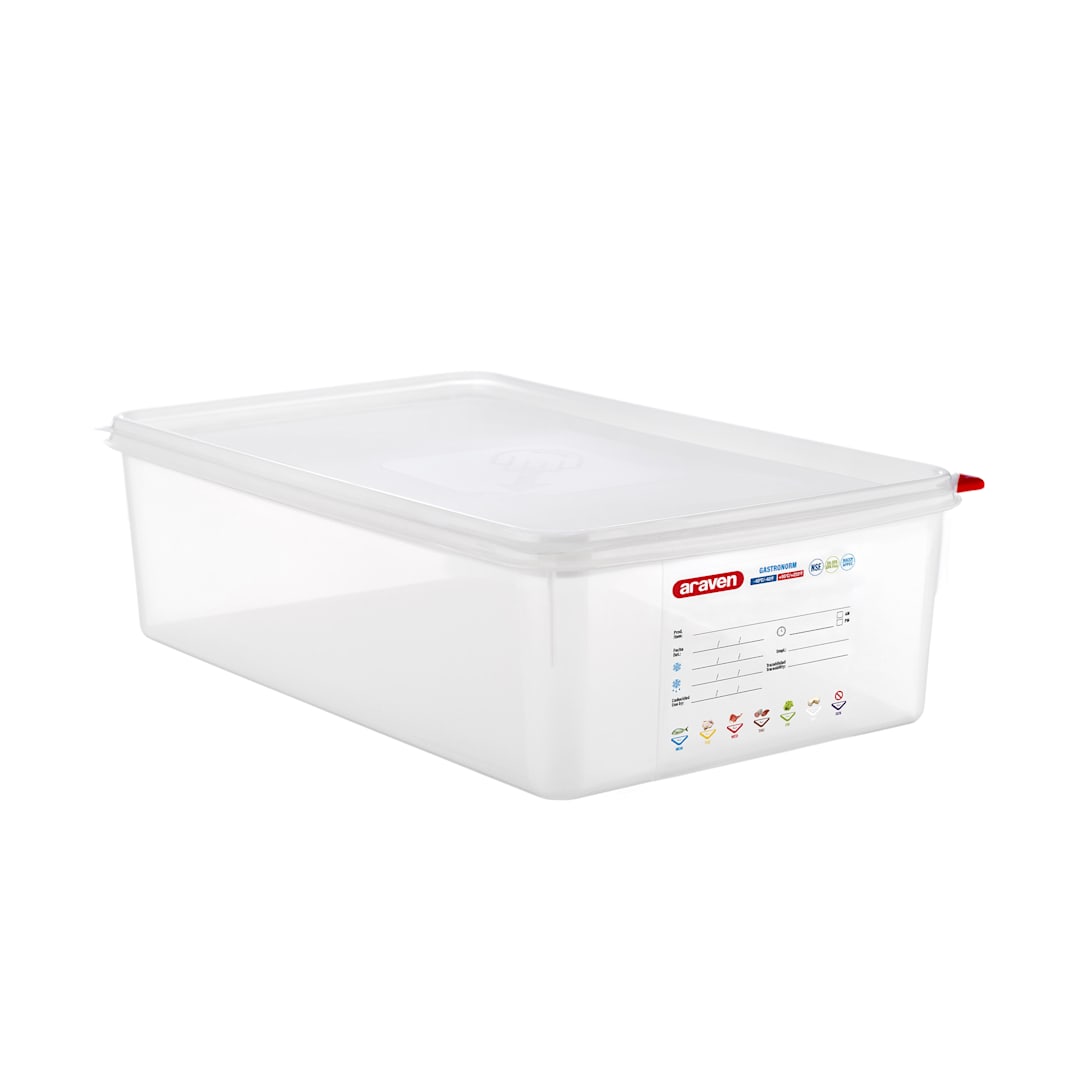 Araven 03037 Translucent Full Size x 6"D Airtight Container