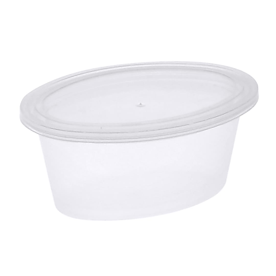 Pactiv E503 Ellipso Translucent 3 Oz. Cup with Lid