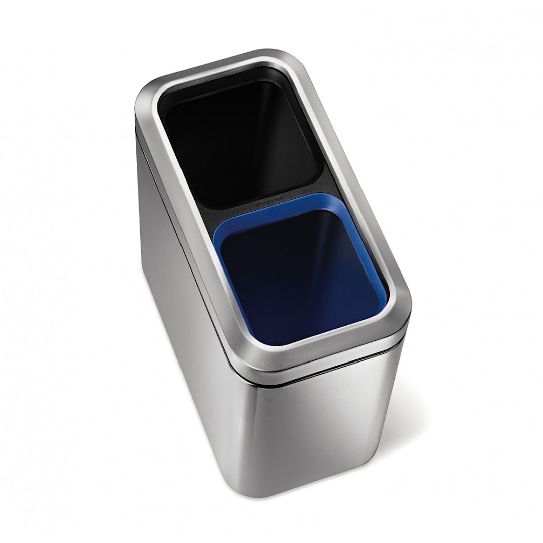 simplehuman CW1470 Brushed S/S Open Slim 20 Liter Recycler