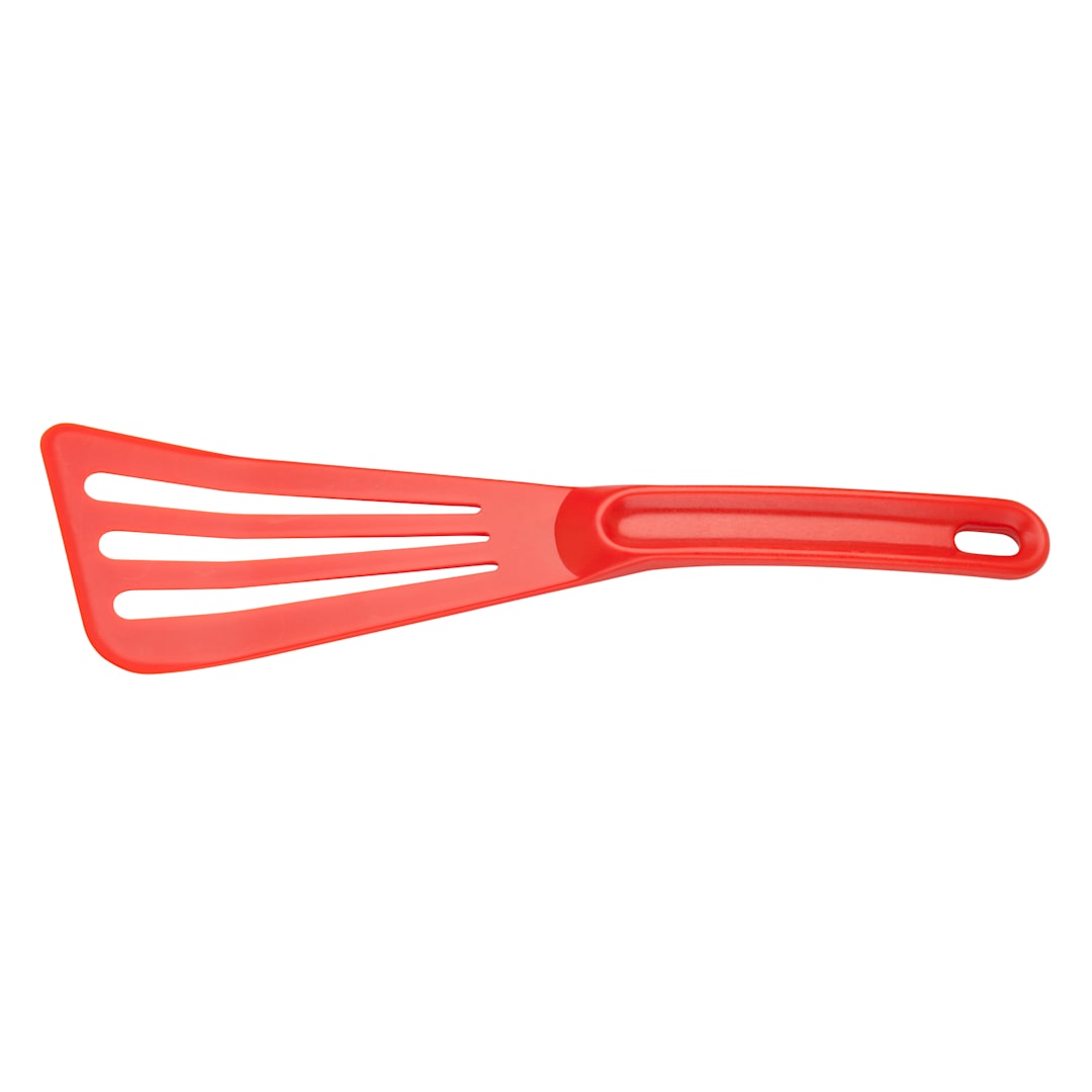 Mercer M35110RD Hell's Tools® 12" Red Slotted Spatula