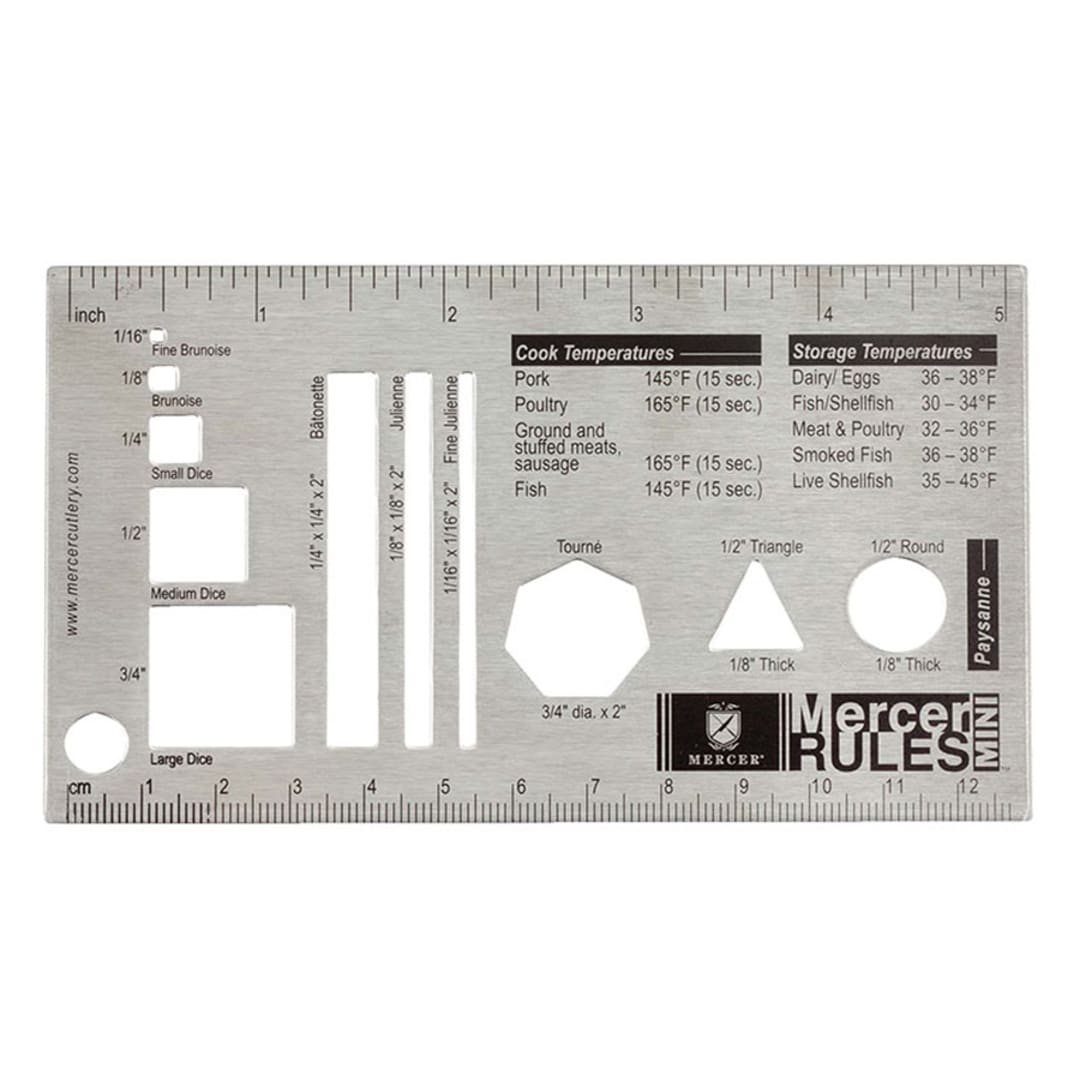 Mercer Culinary® M33243 Mercer Rules Mini™ Culinary Ruler