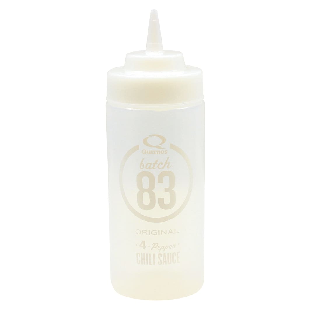 TableCraft 11663C-1IM03 Batch 83 Chili Sauce Squeeze Bottle - Dozen
