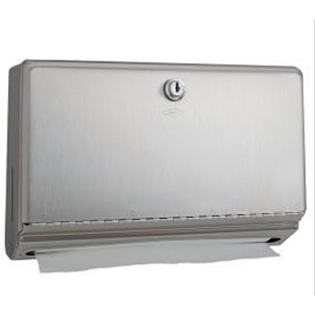 Bobrick B-26212 Satin Finish S/S Surface-Mounted Towel Dispenser