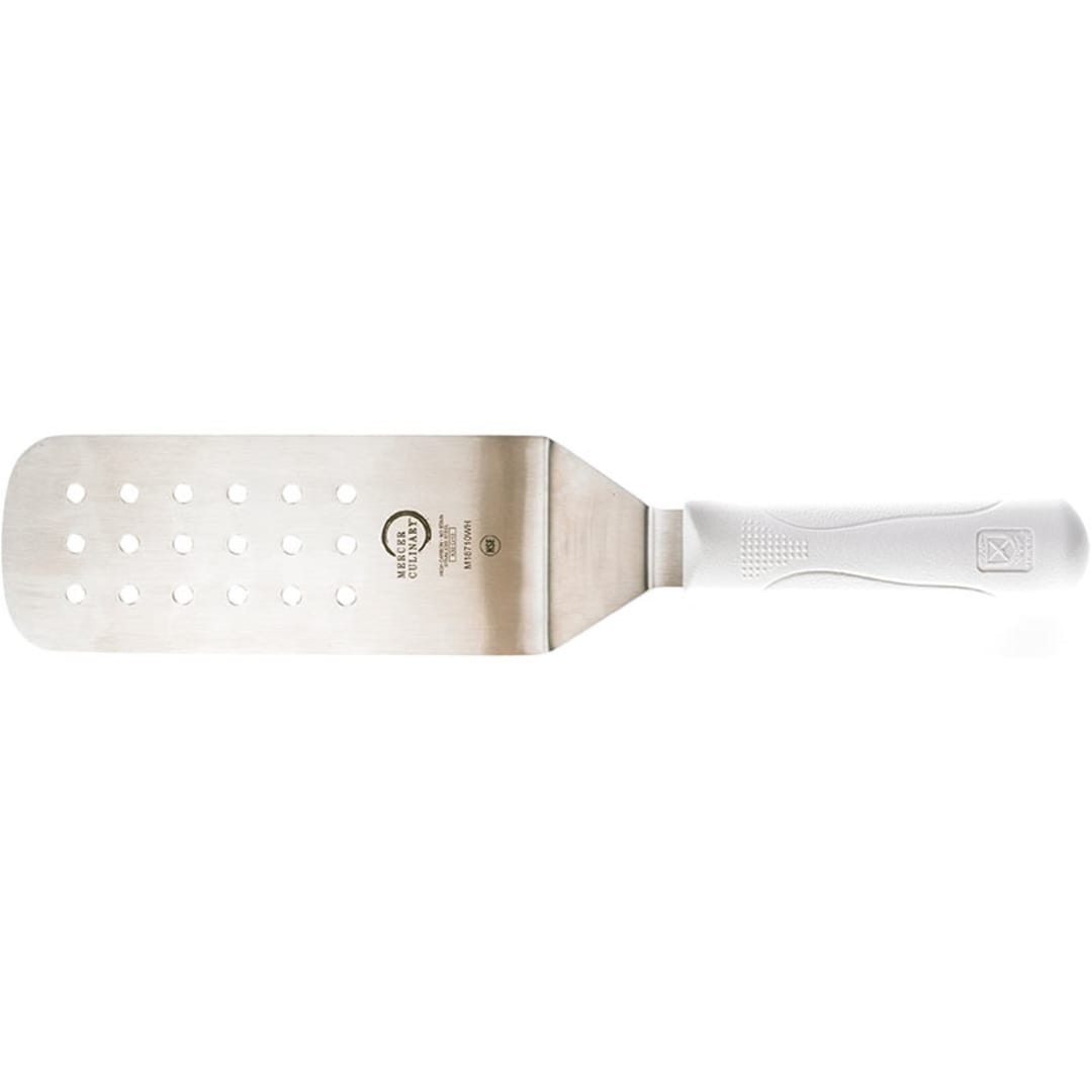 Mercer Culinary M18710WH Millennia 8" White Perforated Turner