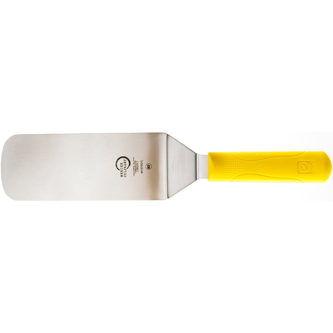 Mercer Culinary M18700YL Millennia 8" x 3" Yellow Turner