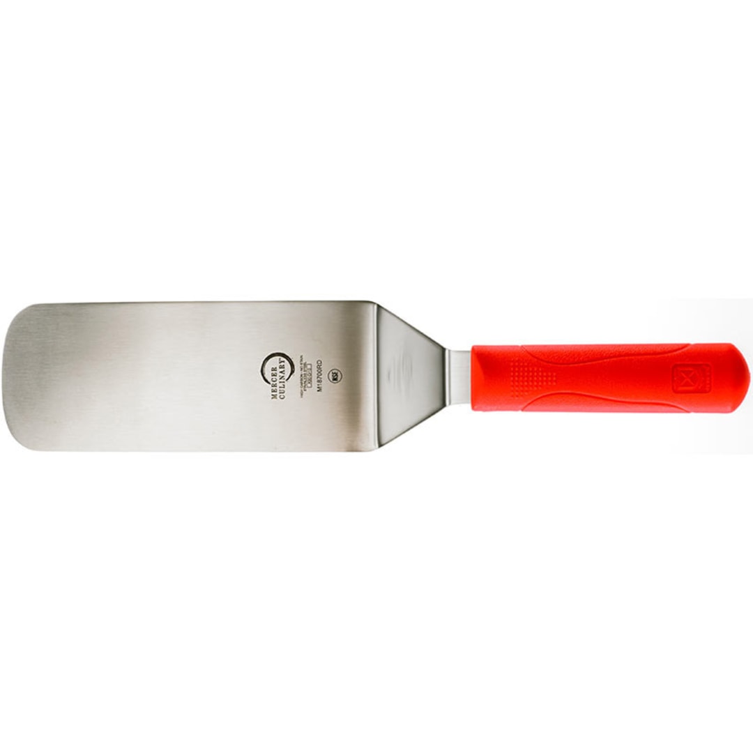Mercer Culinary M18700RD Millennia® 8" x 3" Red Turner