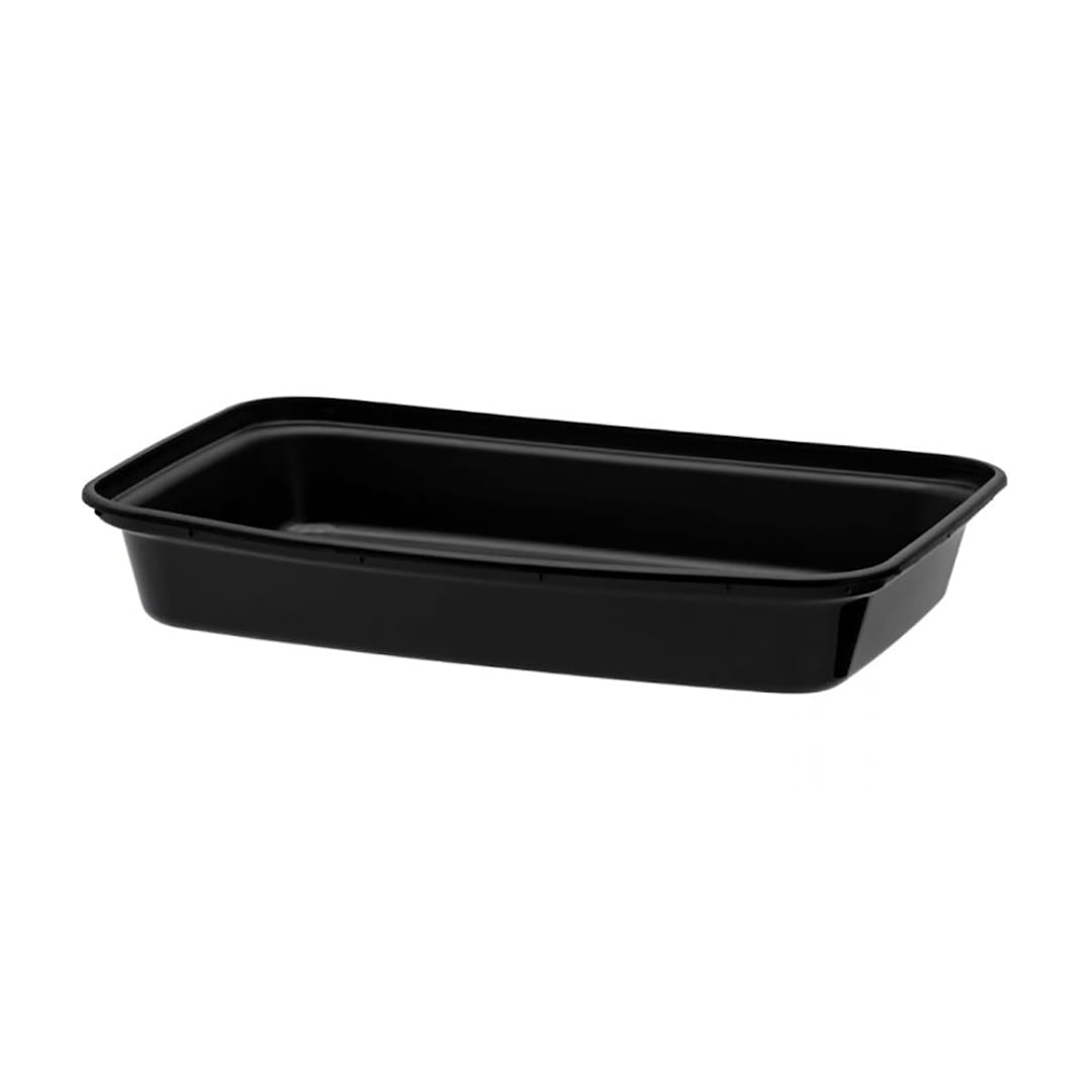 Cube Plastics CR-811BB Microwavable Black 12 Oz Container