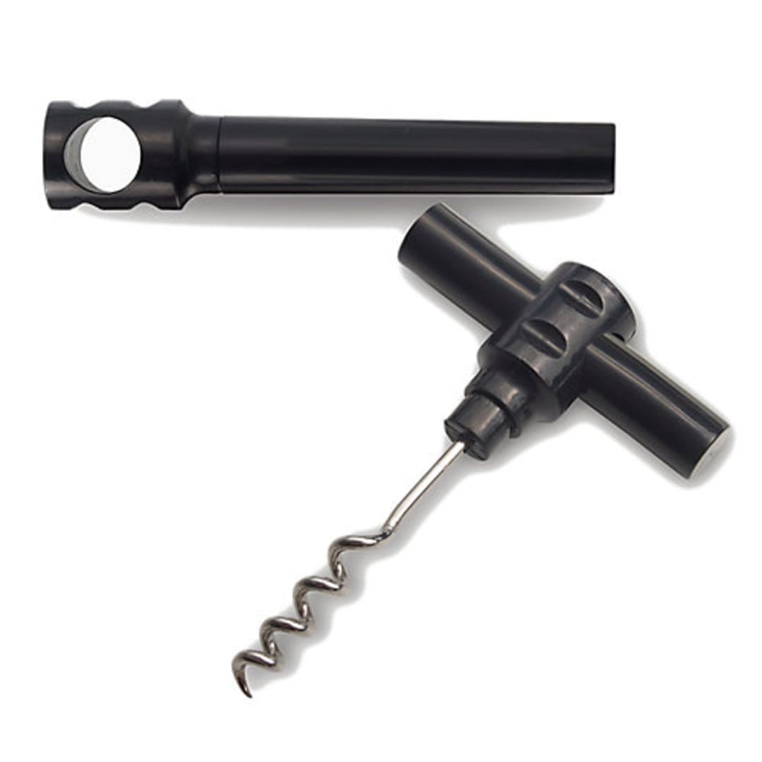 Black Plastic Pocket Corkscrew