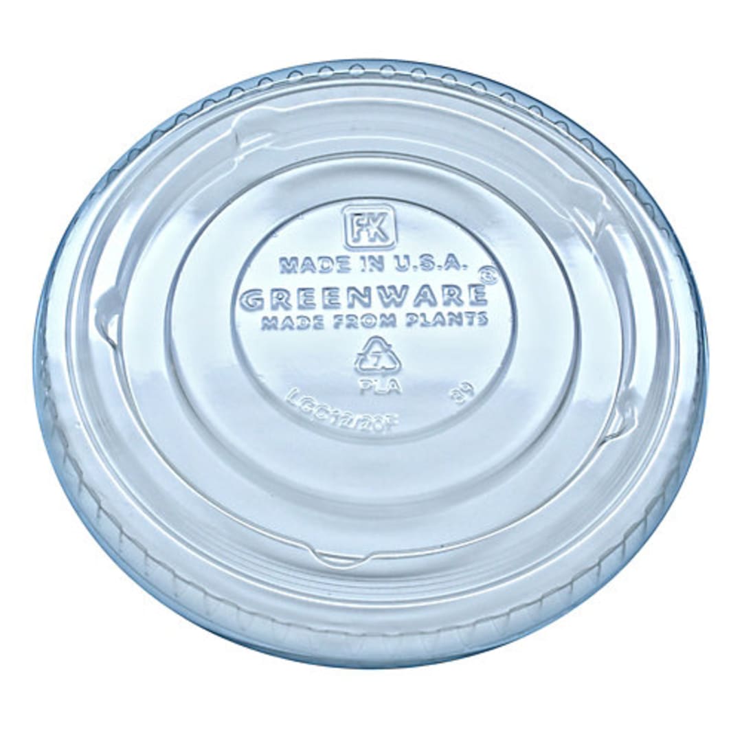 Fabri-Kal® 9509127 Greenware® Clear Flat Lid - 1000 / CS