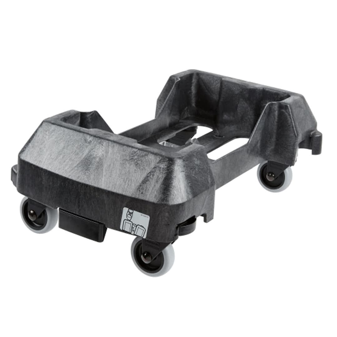 Rubbermaid 1980602 Black Slim Jim Container Trolley