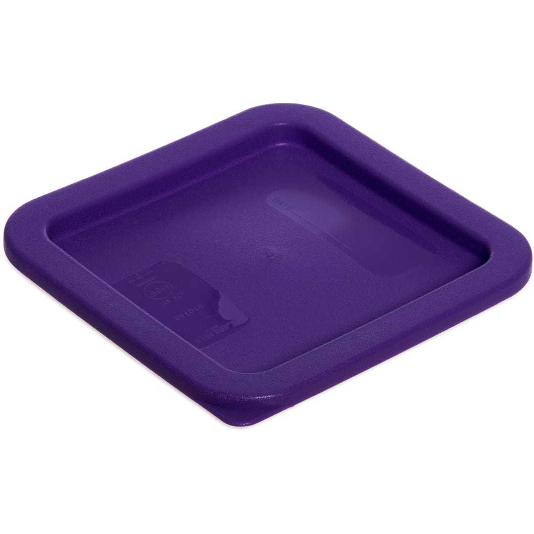 Carlisle 1074089 Purple 2-4 Qt. Square Container Lid
