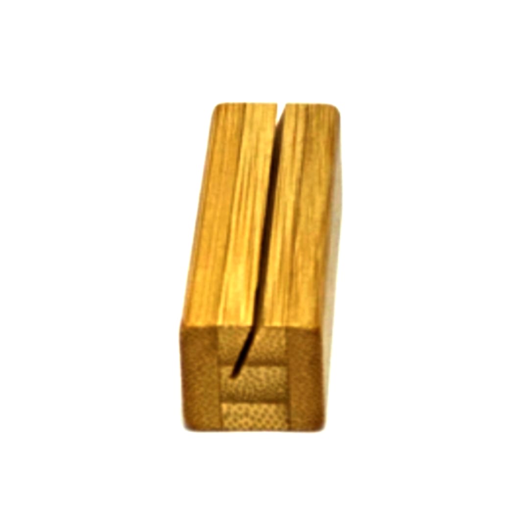 Darling Foodservice Bamboo Block Sign Holder