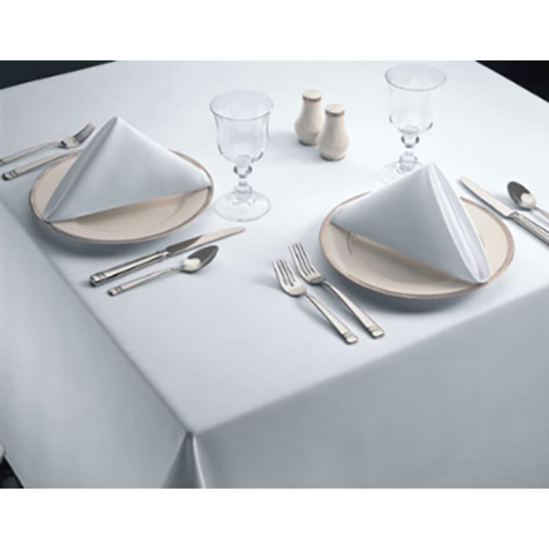Snap Drape TSIG90ROWH White Round 90" Tablecover