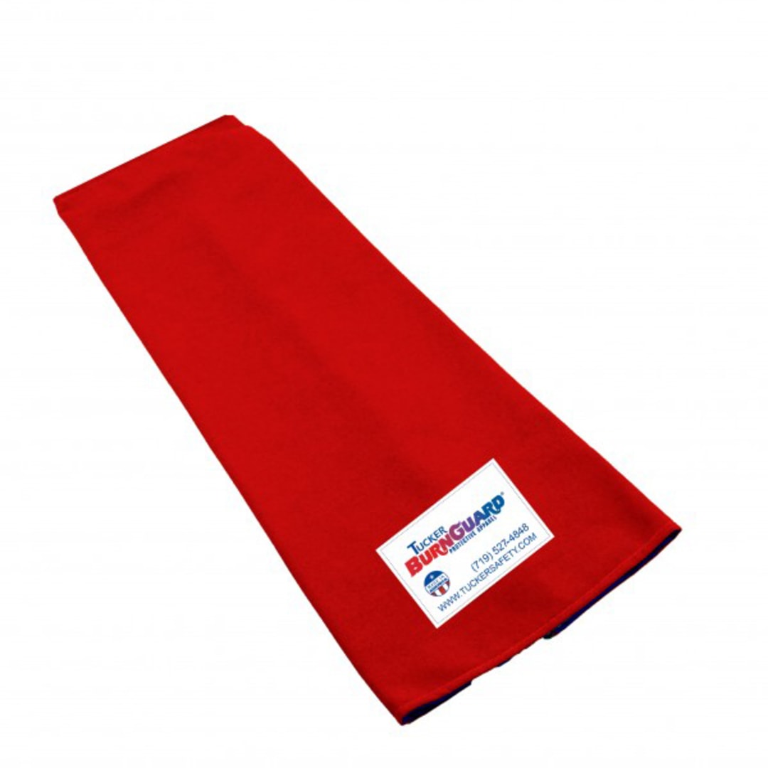 Tucker Safety 59500 Red Heat Resistant 16" Poly Sleeve with Hand Guard