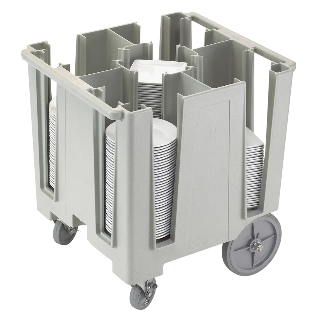 Cambro DCS950480 Versa Speckled Gray 5 Column Dish Caddy