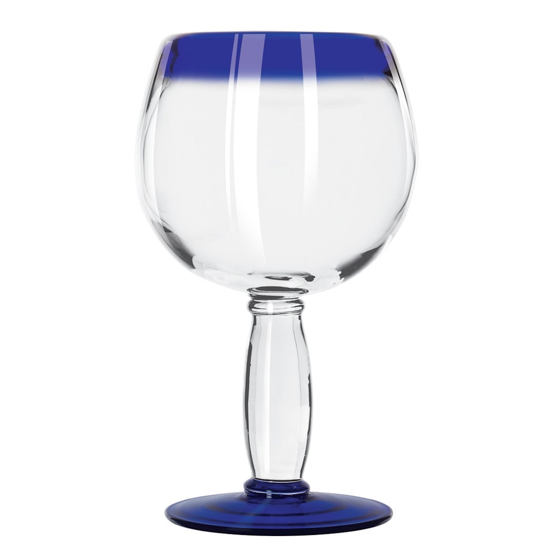 Libbey 92314 Aruba Blue Rim 21 Oz. Martini / Cocktail Glass