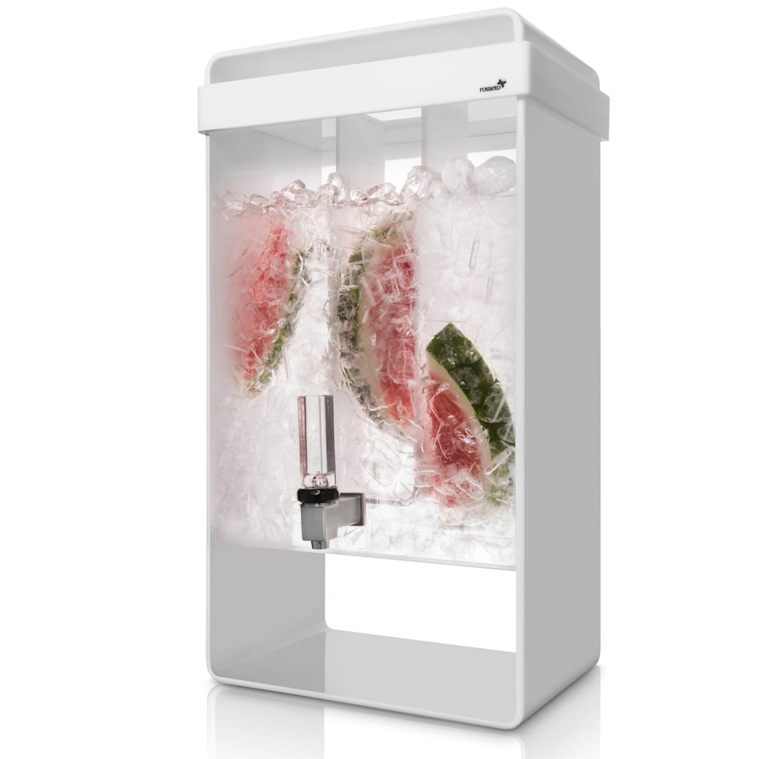 Rosseto LD155 White 5 Gallon Infusion Beverage Dispenser