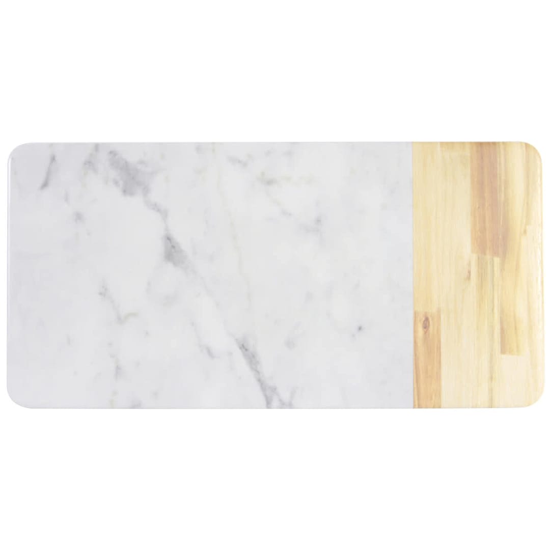 EGS M714RCM-AWC Sierra Faux Wood and Marble 14.25" Serving Board