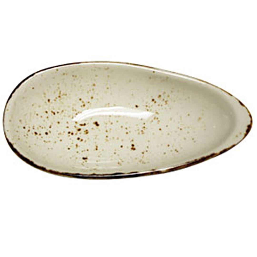 Vertex China LTW-ASD-M 2 Ounce Terra White Amande Sauce Dish