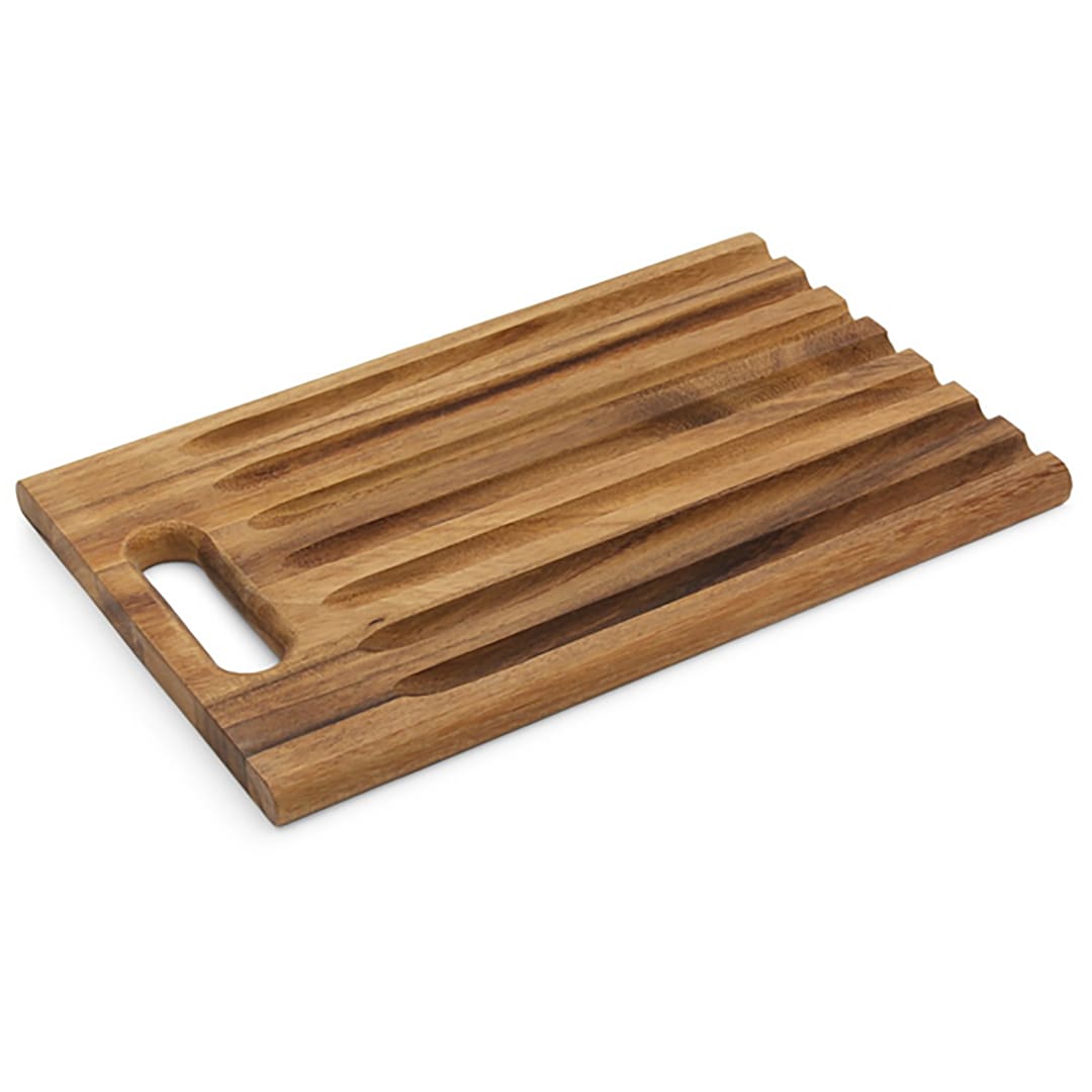Ironwood Gourmet 28676 Acacia Wood 15 x 9.5 Sweep Off Bread Board