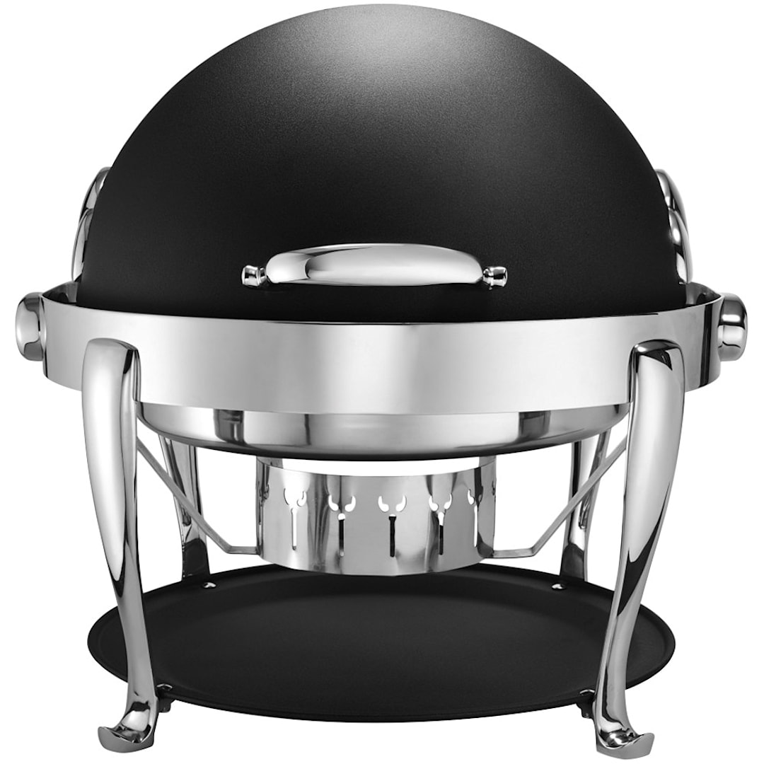 Bon Chef 19000CH-NERO Elite S/S 2 Gallon Round Chafer with Feet