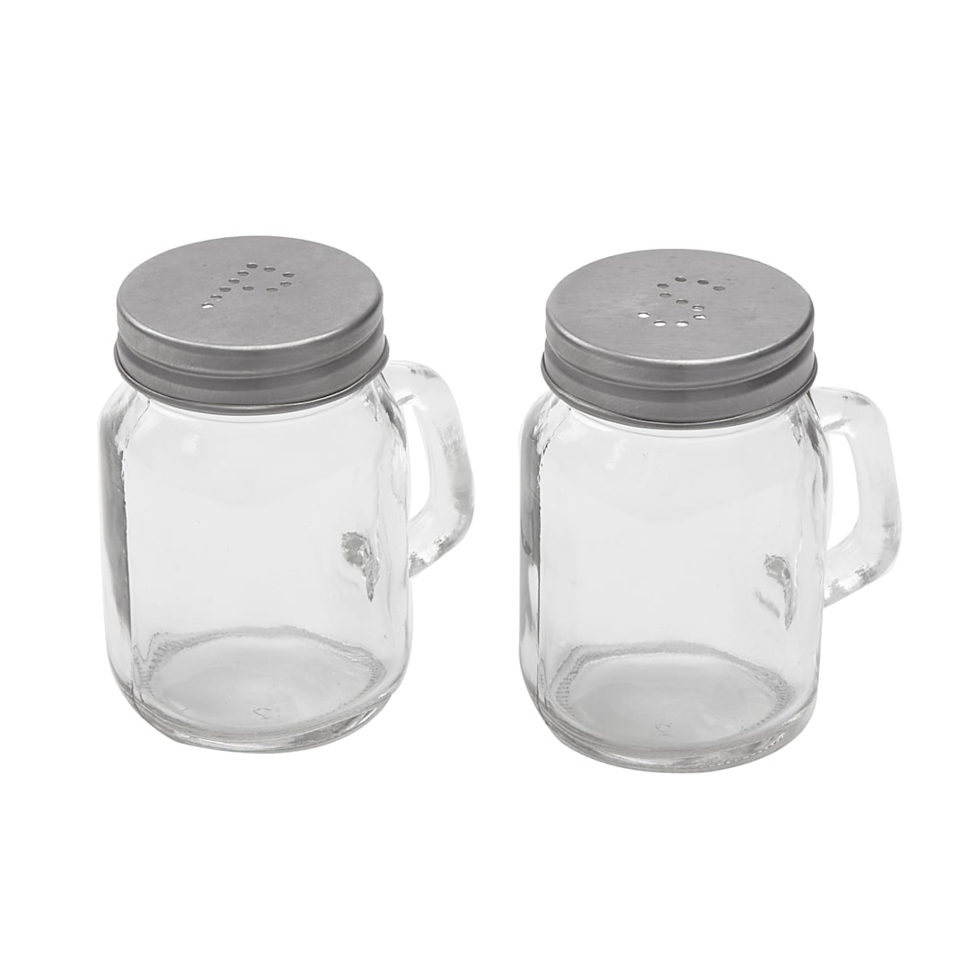 American Metalcraft MSP4 Mason Jar Salt And Pepper Shaker Set
