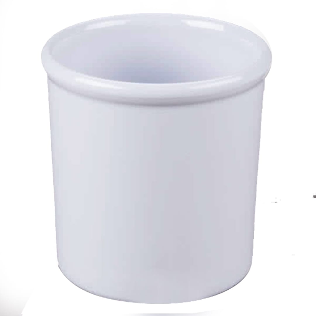 Cal-Mil 1950-16-15 White 16 Ounce Melamine Crock - 4 / CS