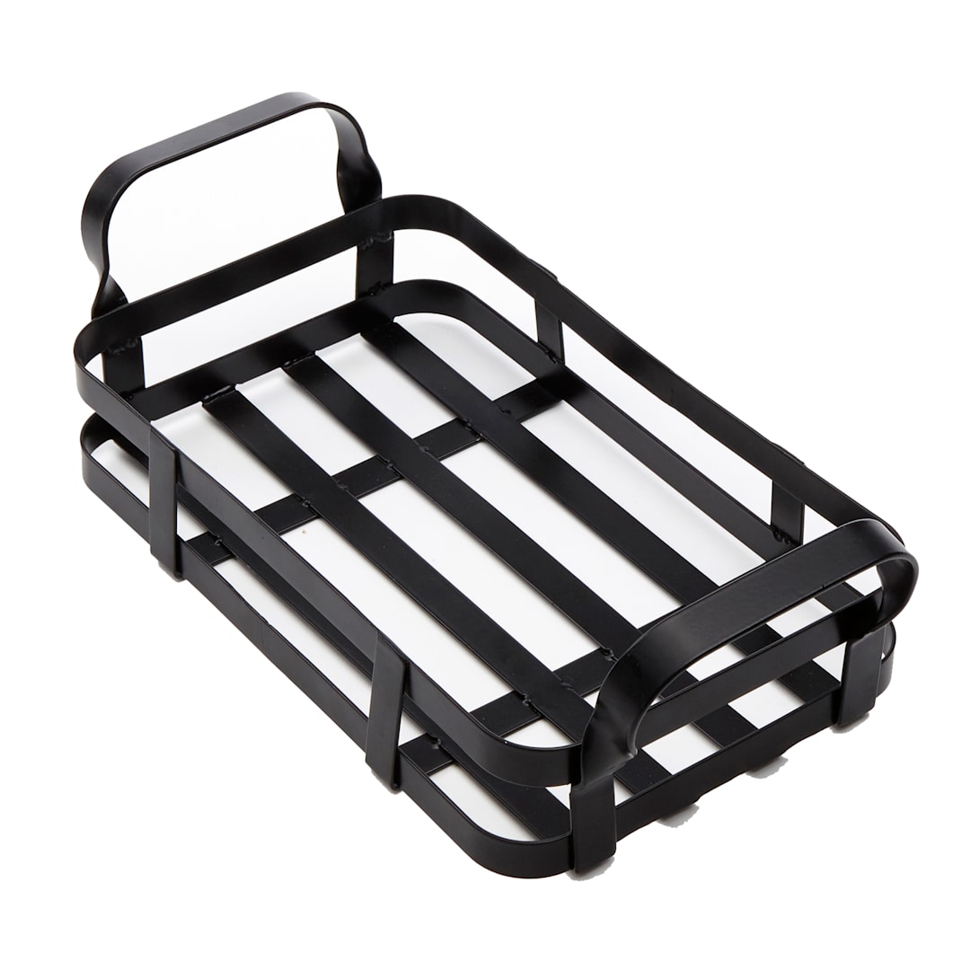 American Metalcraft BWC9 Black Rectangular Condiment Caddy Rack