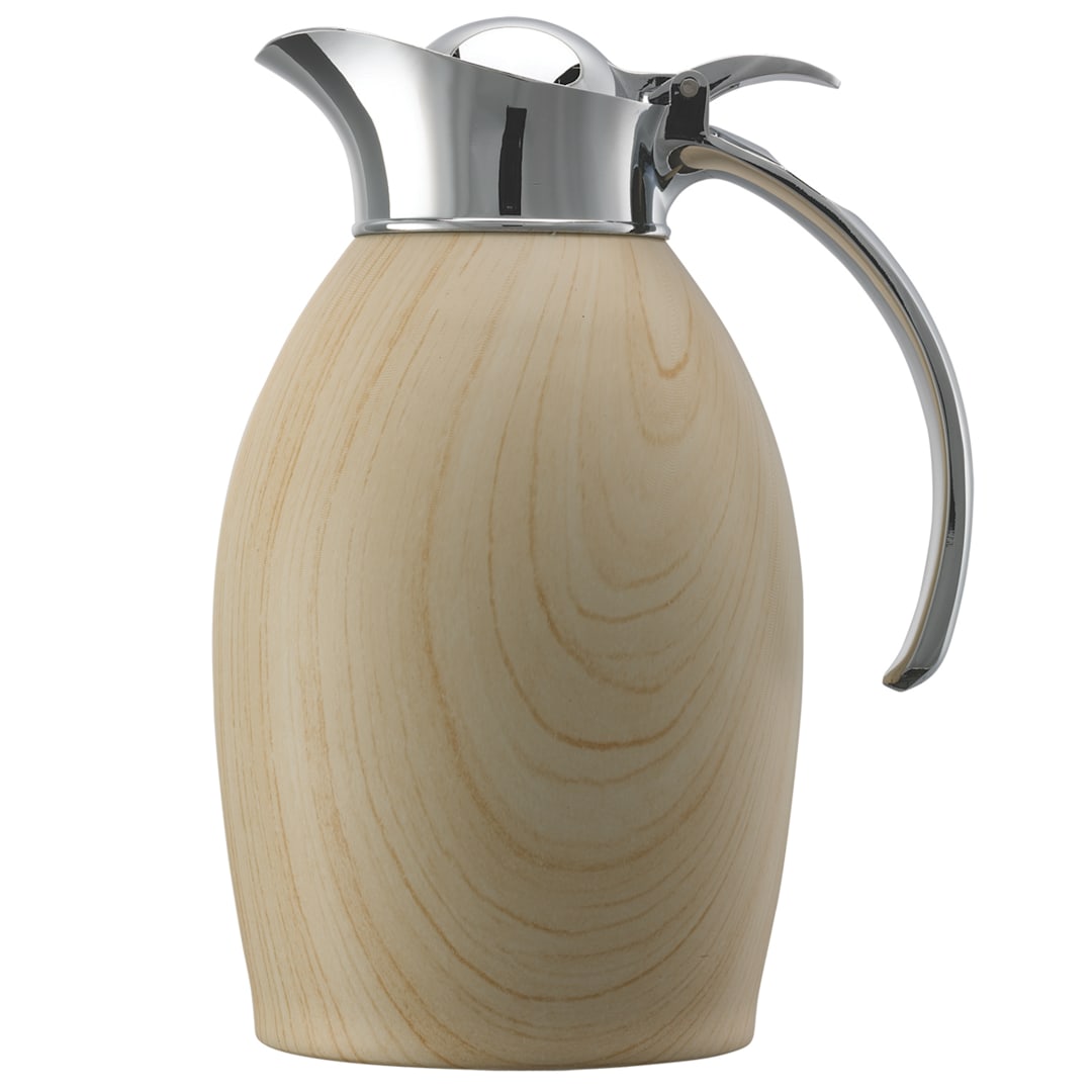 Service Ideas 981C10BSLW Light Wood 1 Liter Beverage Server
