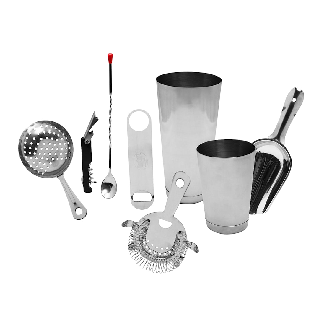 TableCraft BARKIT1 S/S 8-Piece Essential Cocktail Kit