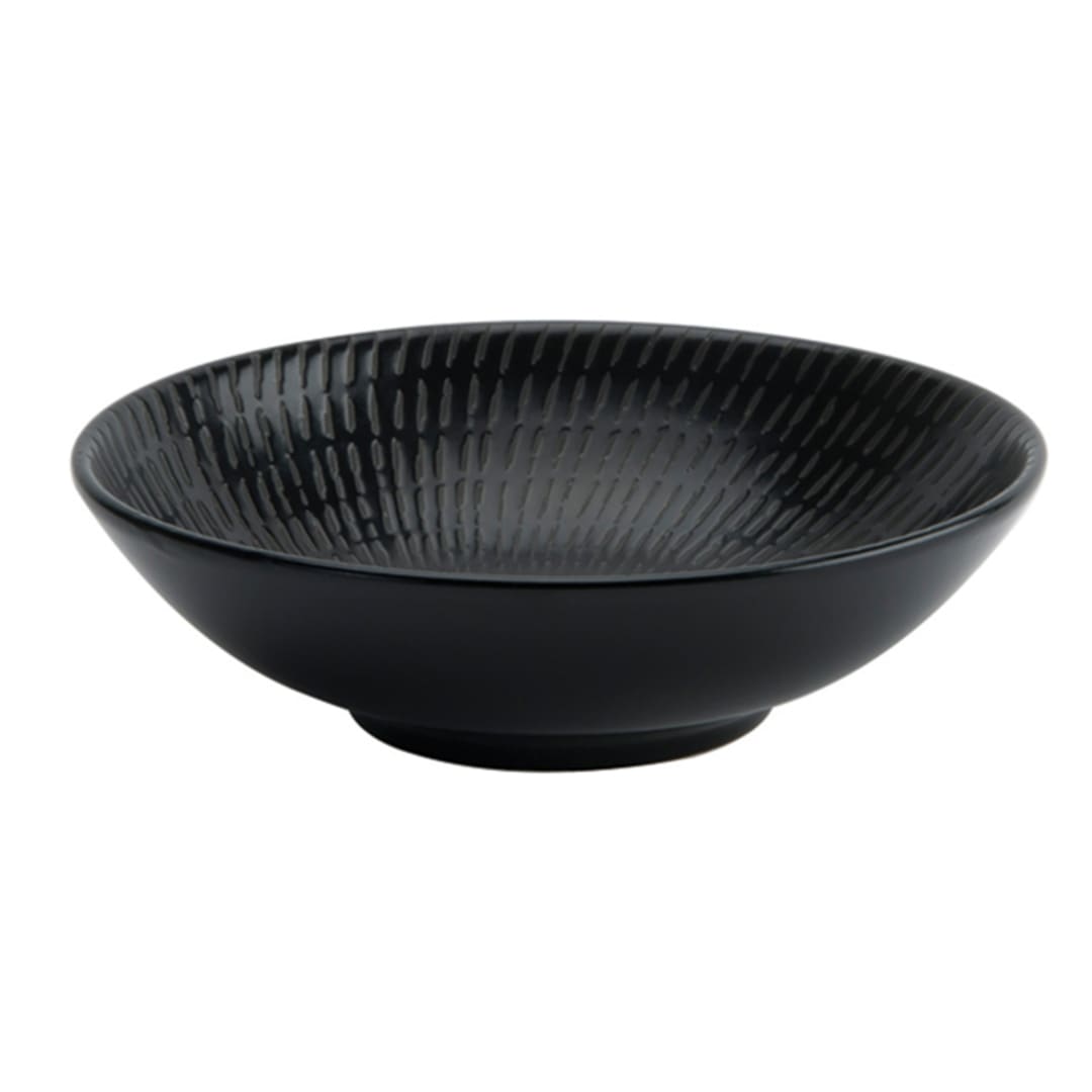 1880 Hospitality L6250000751 Luzerne Urban Black 35 Oz Round Bowl - 12/CS