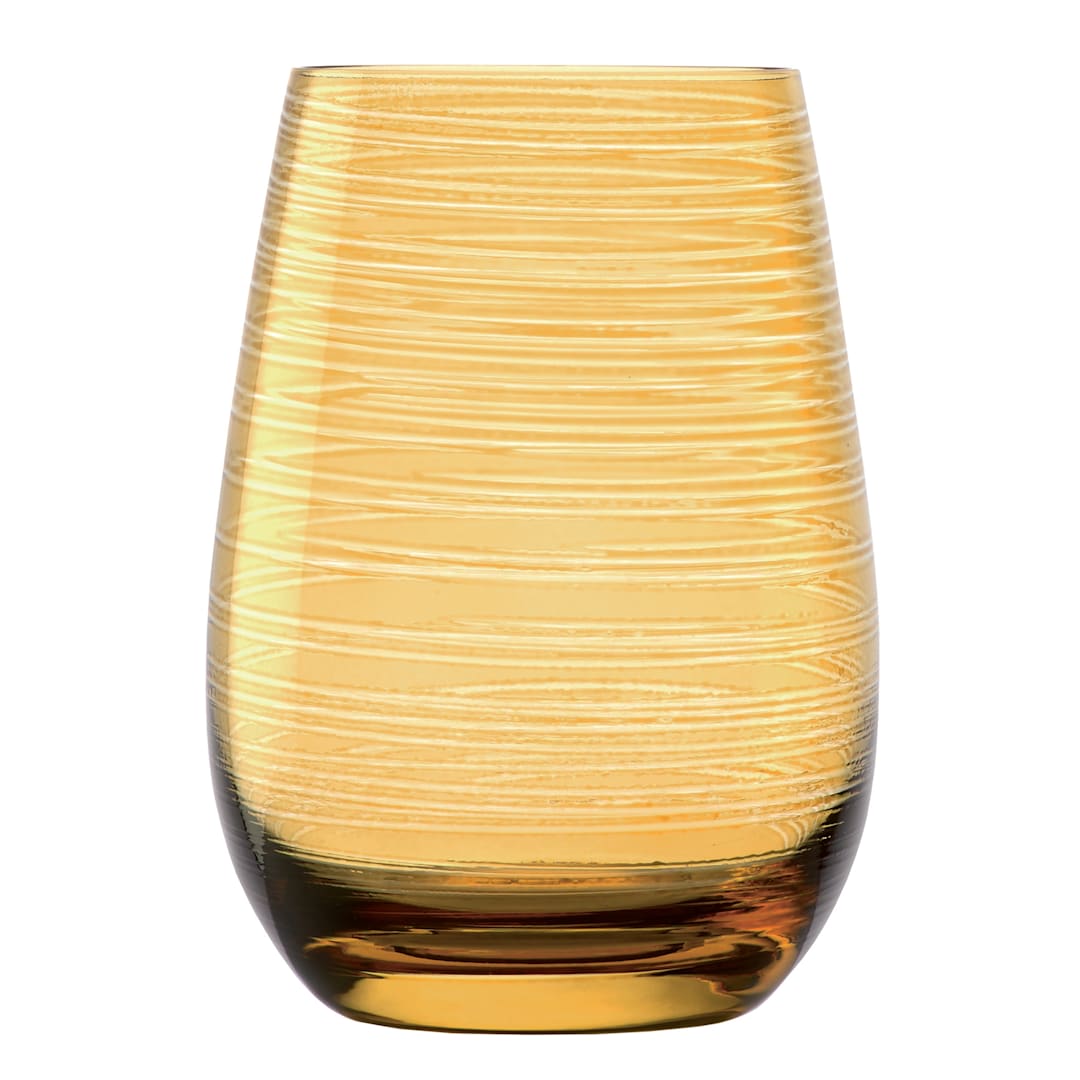 Stolzle Z3520012TW015 Twister Amber Swirl 16.5 Ounce Glass